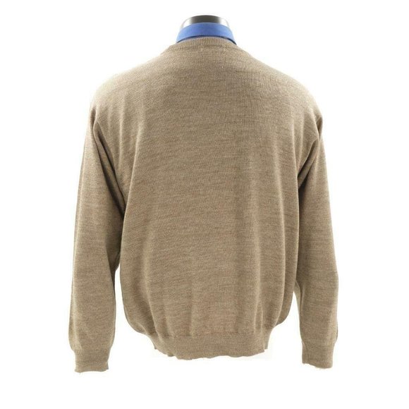 TRICOTS ST RAPHAEL Crewneck Sweater Merino Wool L Superlight Earth Tones - Picture 2 of 2